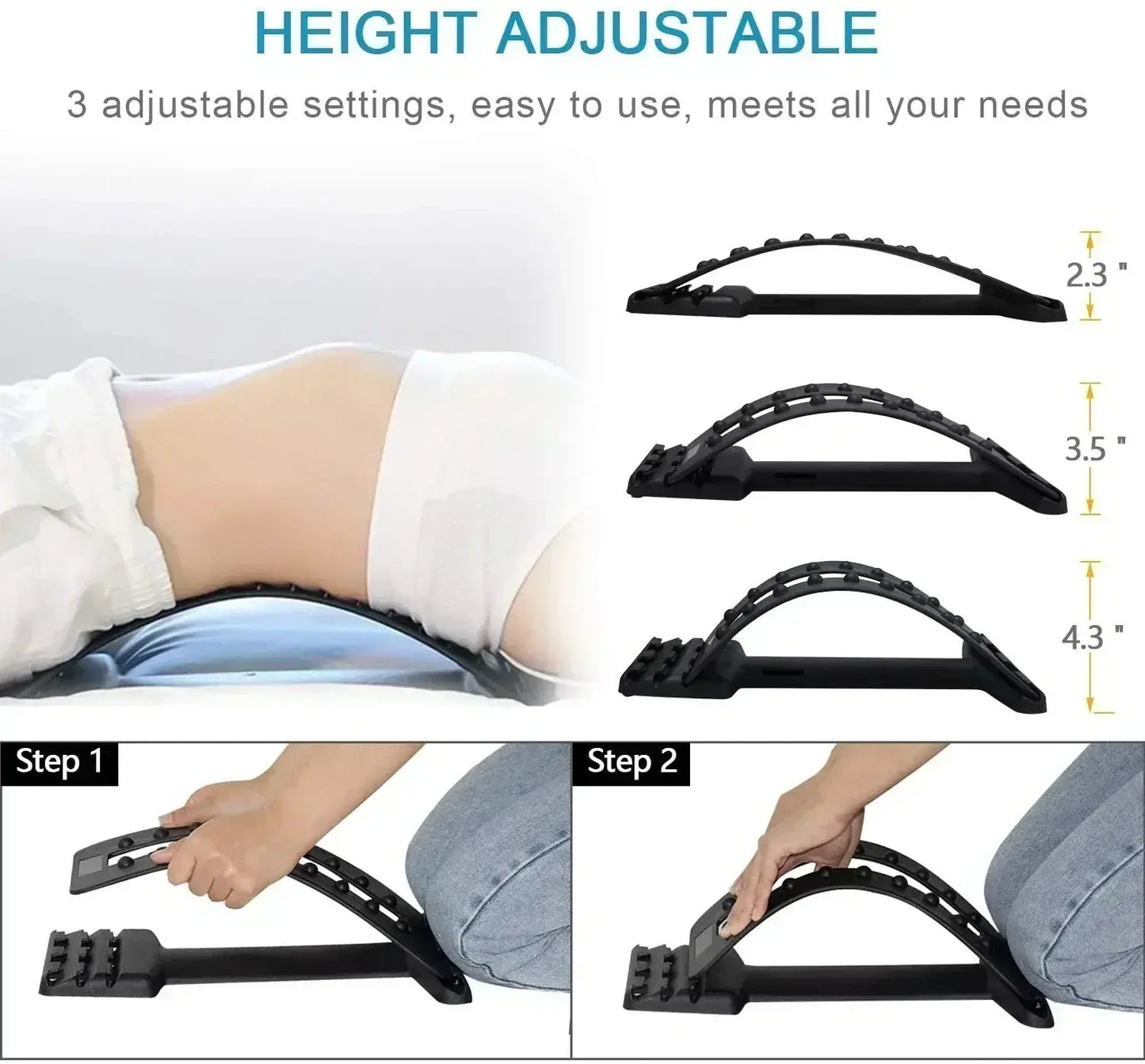Adjustable Back Massager Charmante fit