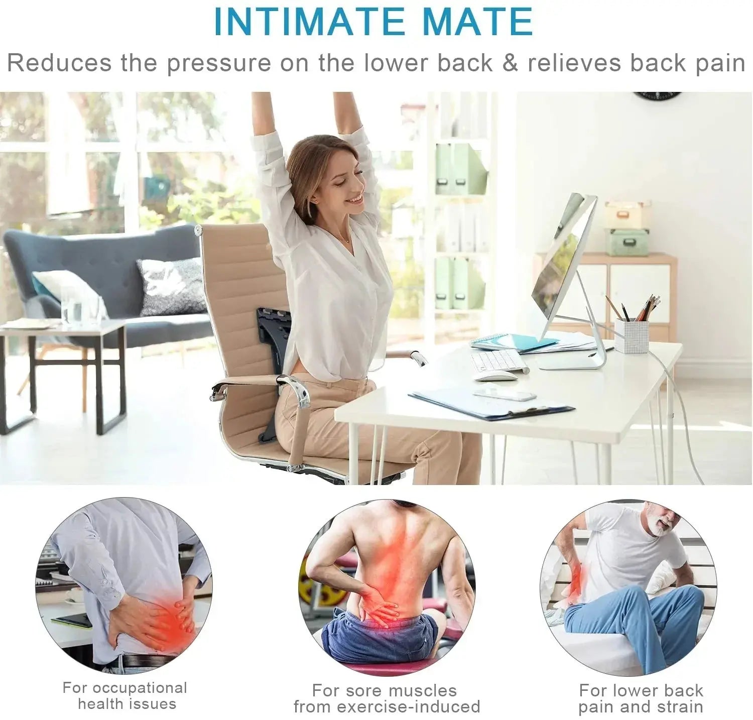 Adjustable Back Massager Charmante fit